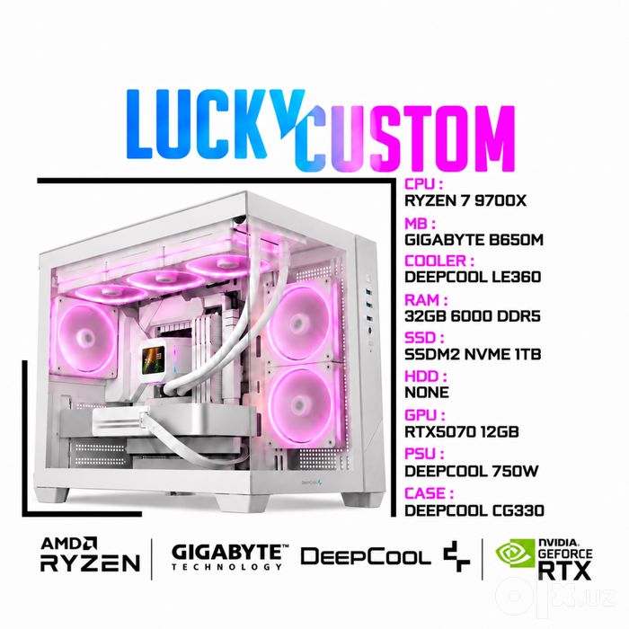 [RYZEN] Gigabyte B650M WiFi Ryzen 9700X DDR5 32Gb RTX5070 12Gb