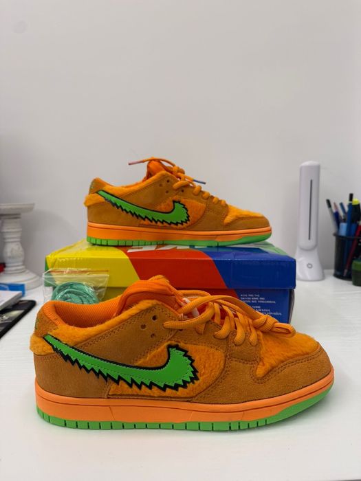 Nike SB Dunk Low x Grateful Dead Orange Dunks RARE