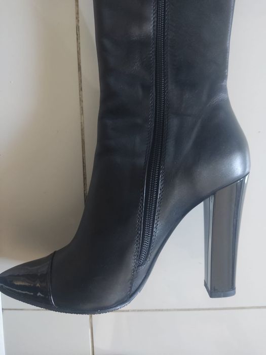 Cizme dama Pepper piele naturala înalte cu toc