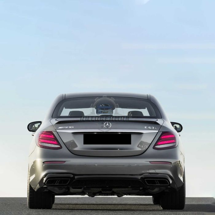 Лип спойлер за багажник C63S style  Mercedes E class W213 черен гланц