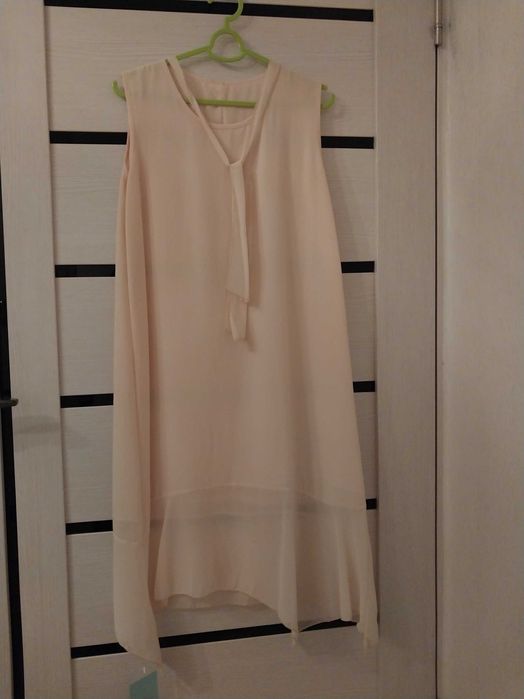 Платье двойка бежевое