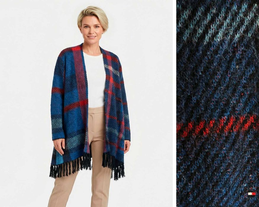 Tommy Hilfiger Mohair Оригинално дамско пончо жилетка One Size