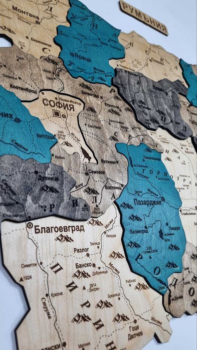 3D карта на България – уникален декор за вашия дом или офис