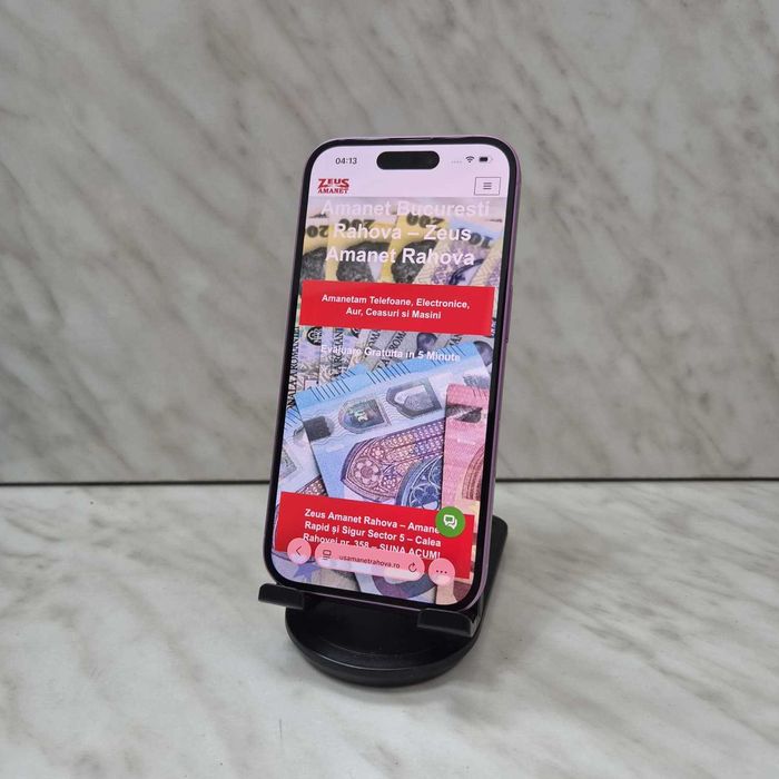 Telefon Apple Iphone 16 128gb Albastru Zeus Amanet Rahova 36501