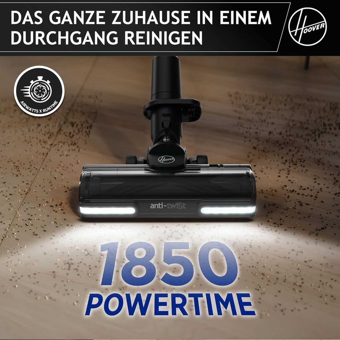 Вертикална Прахосмукачка HOOVER HF920H 011 22V с 2 батерии 60мин;350W