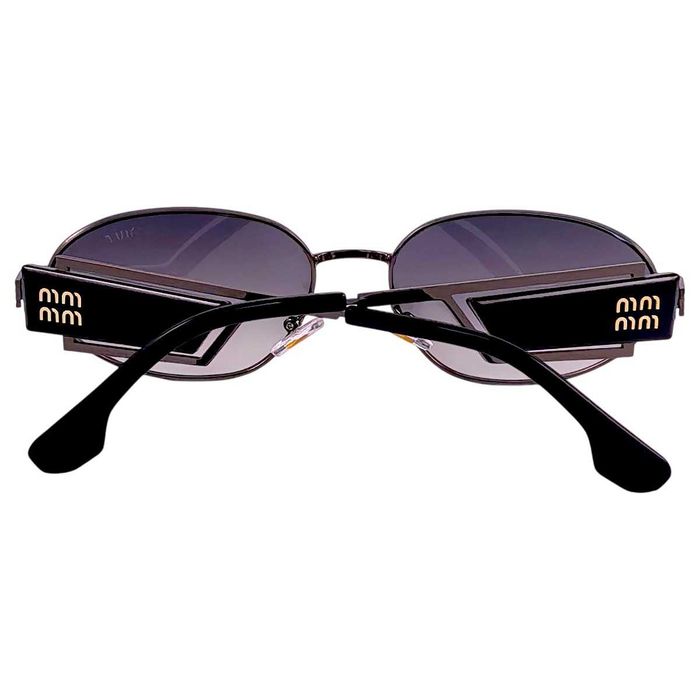 Miu Miu Fuse 2027 Дамски слънчеви очила с интересна плочка с надпис на рамката