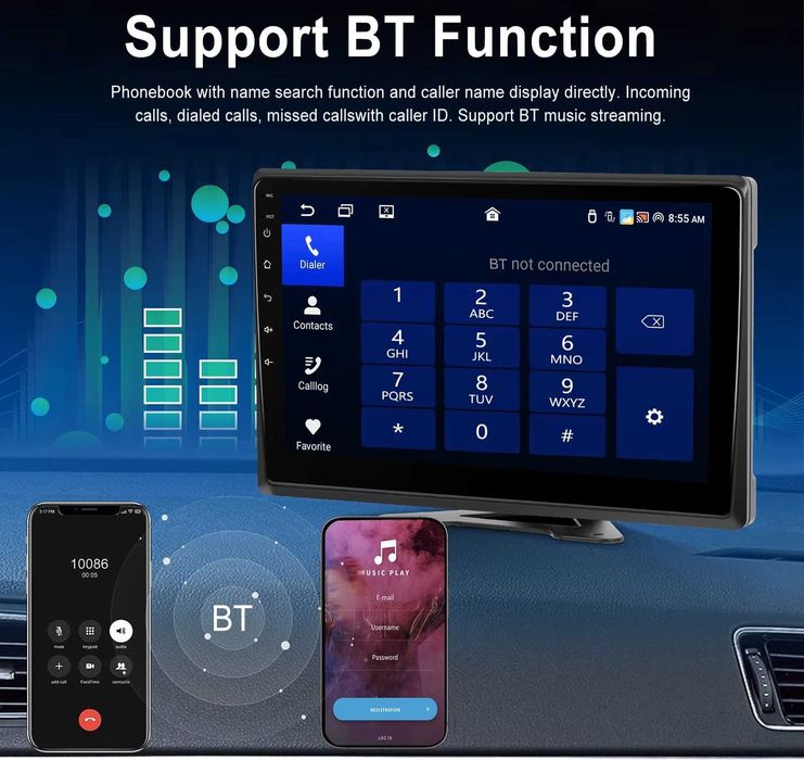 Монитор камера заден ход камион автобус навигация DVR Android Блутут