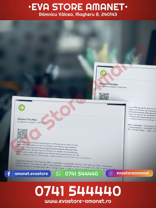 Apple iPhone 17 Pro Max Cosmic Orange 256GB Neverlocked + Adaptor 20W