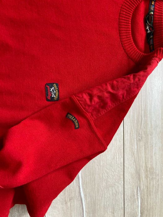 Paul & Shark мъжки червен пуловер вълна и акрил размер XL