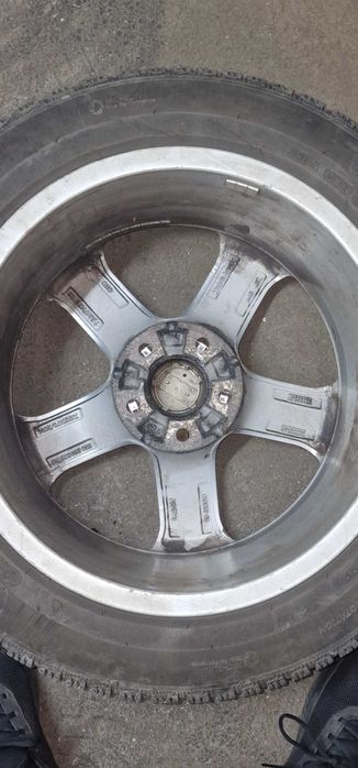 Set jante originale Audi R17 ET28 5x112 + anvelope Michelin Alpin 6 225/50 R17