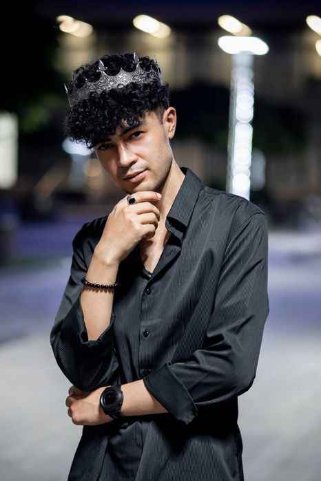 Мужская корона, регулируемый размер, полный круг. Доставка включена.