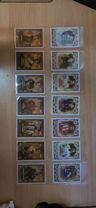 Продавам футболни карти на Topps