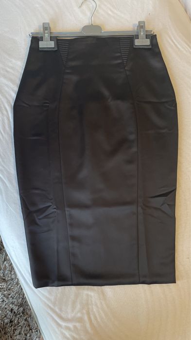 Fusta neagra din satin creion Murmur marimea 40 (Fr)