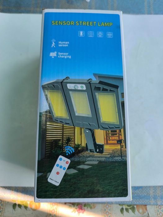 Lampa solara flexibil cu 264 led cob si telecomanda