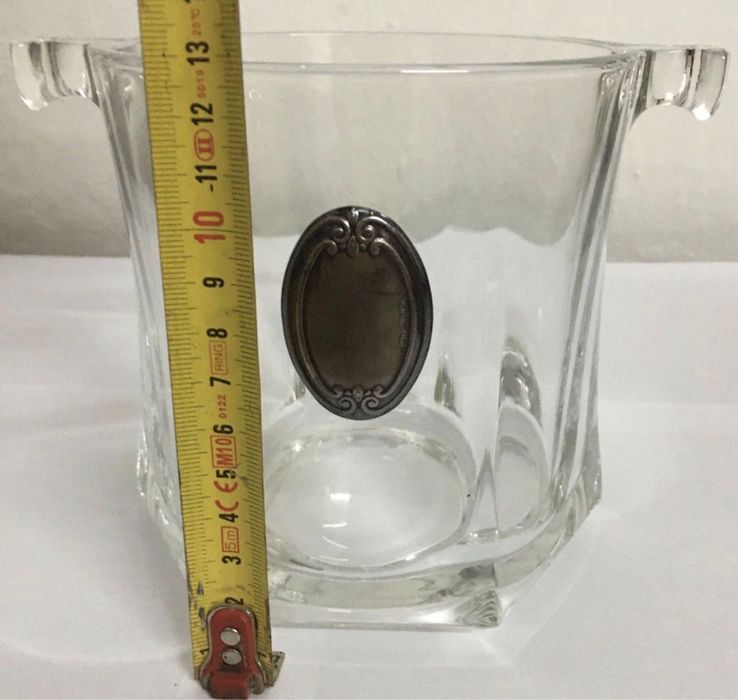 Frapieră din cristal și argint vintage