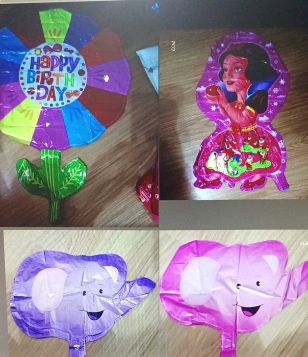 baloane folie diverse figurine mari si mici