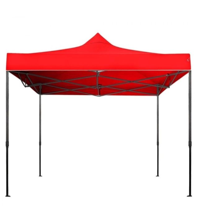 Cort pavilion gradina Gros 3x3 metri ALB pliabil impermeabil/laterale