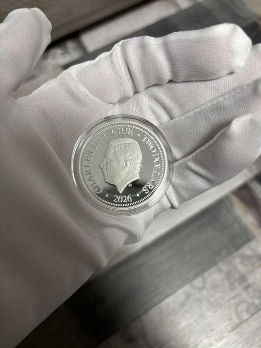 Сребърна монета Година на Коня 2026 31.1гр (1toz)