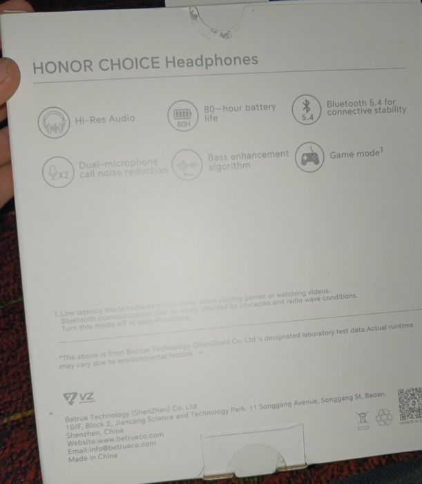 Honor Choice Headphones  novushnik  yangi, ishlatilmagan