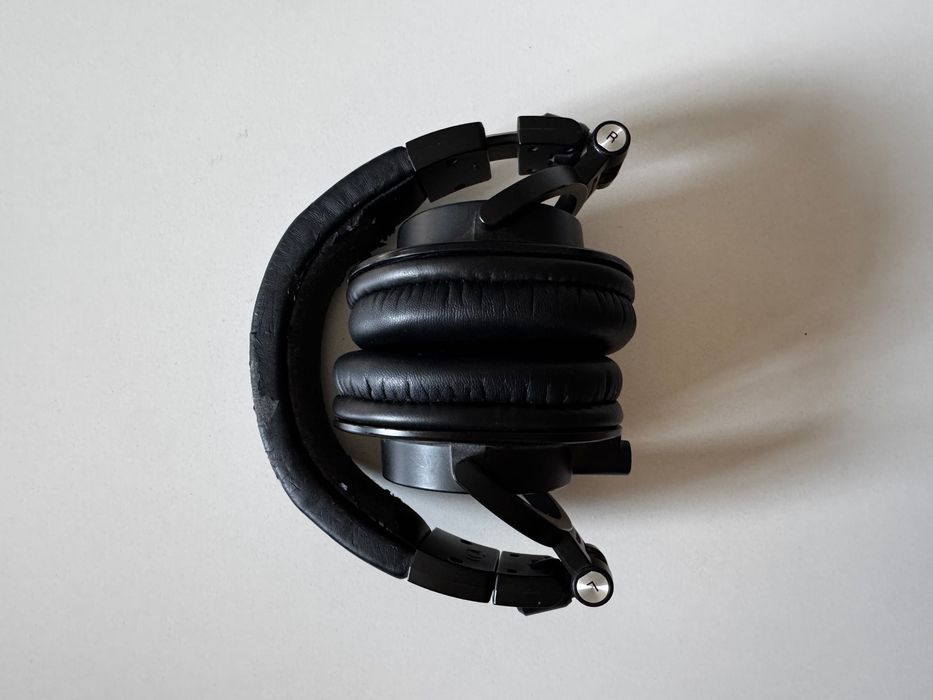 Слушалки Audio-Technica - ATH-M50X, черни + кабели