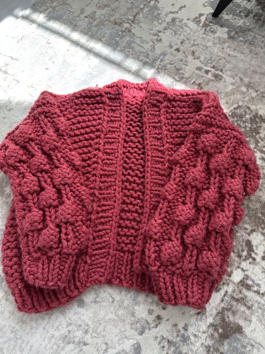 Cardigan lana burgundy - brand Red Cardigans