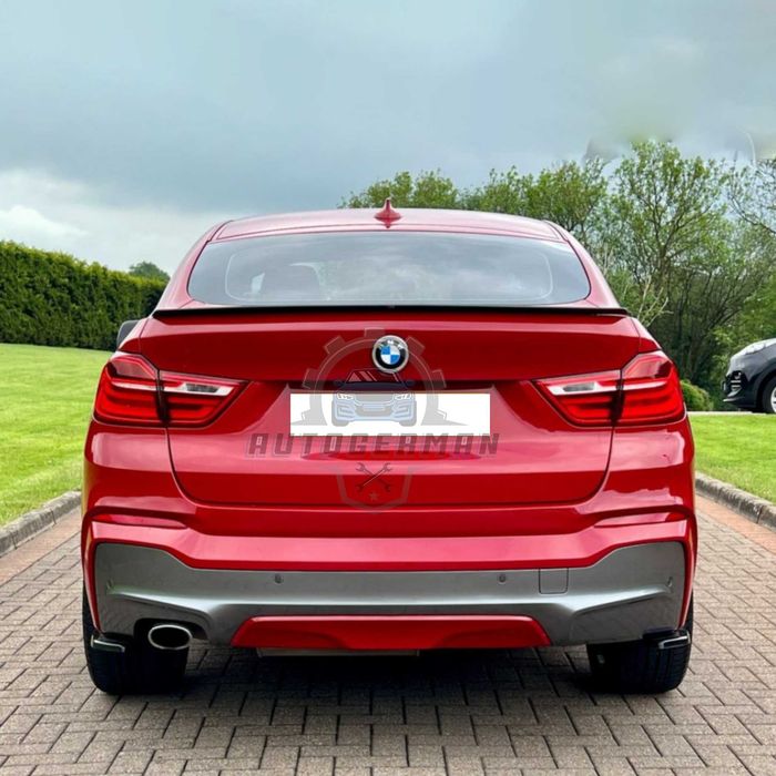 Лип спойлер за BMW X4 F26 багажник M style Х4 Ф26 черен гланц