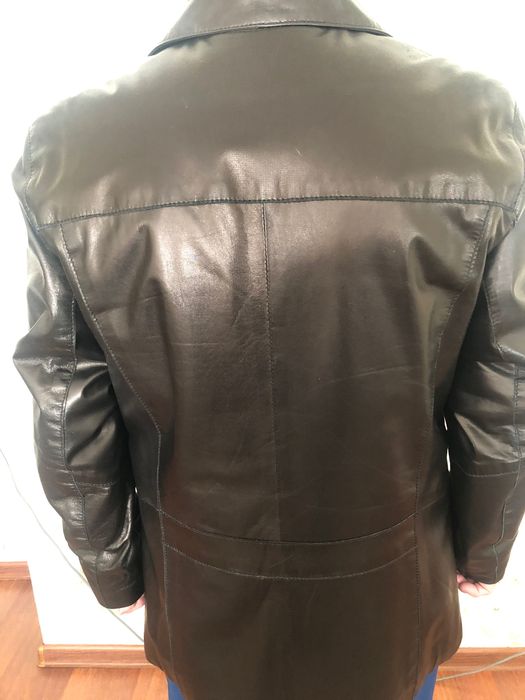 Кожаная мужская куртка