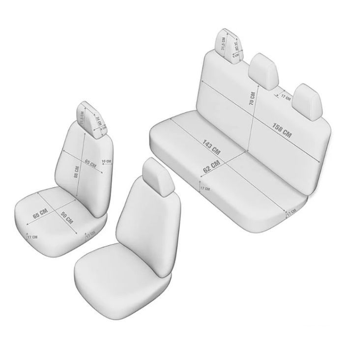 Луксозна Тапицерия за кола Otom Comfortline Черно/Червено