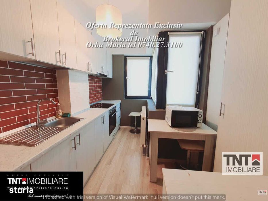 ULTRA-CENTRAL Apartament 2 Camere Open-Space Bloc Nou  Zona Palas