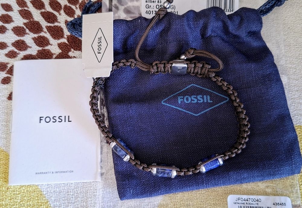 Fossil All Stacked Up sodalite man original  nou.