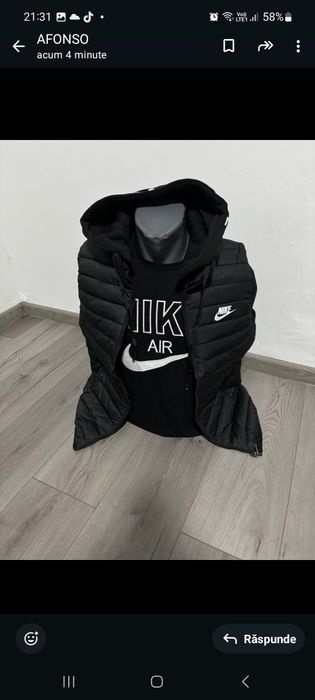 Vestă cu tricou nike