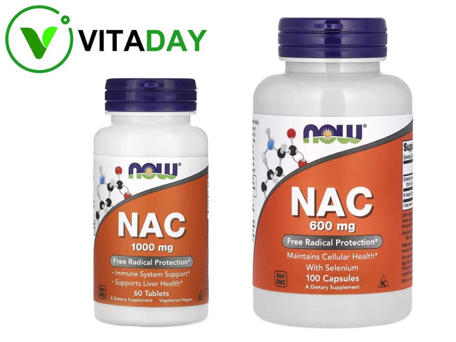 NOW Foods NAC 600 мг и 1000 мг nak нак NOW NAC