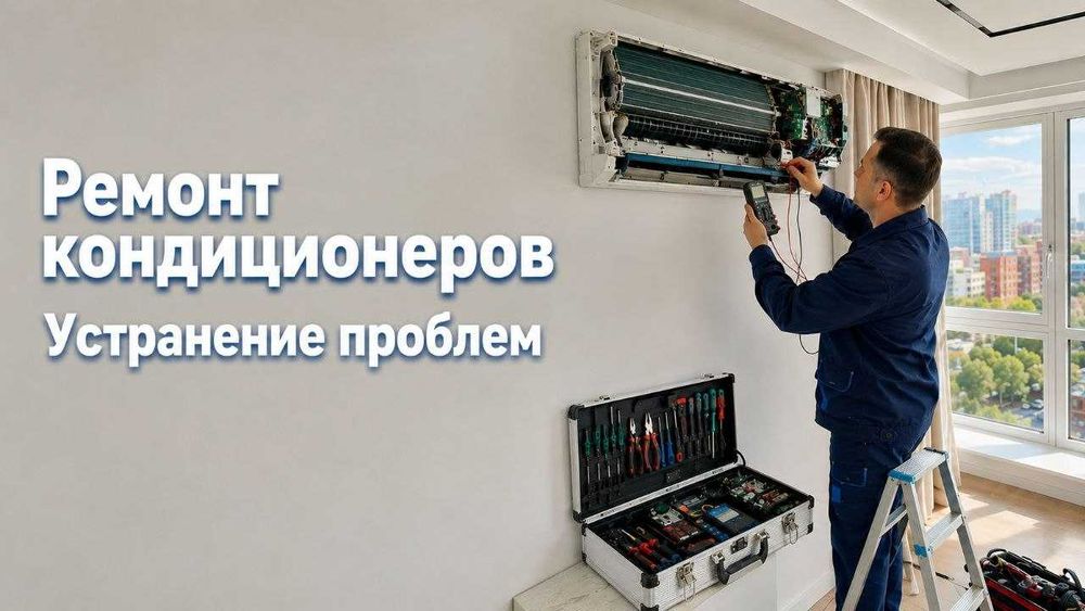 Ремонт кондиционеров и Устранение проблем в Алматы Выезд за 20 мин