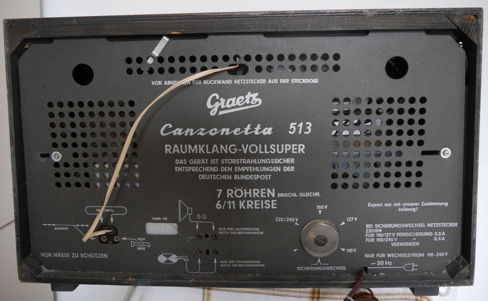 Radio vintage Graetz Canzonetta A 513 – stare foarte bună