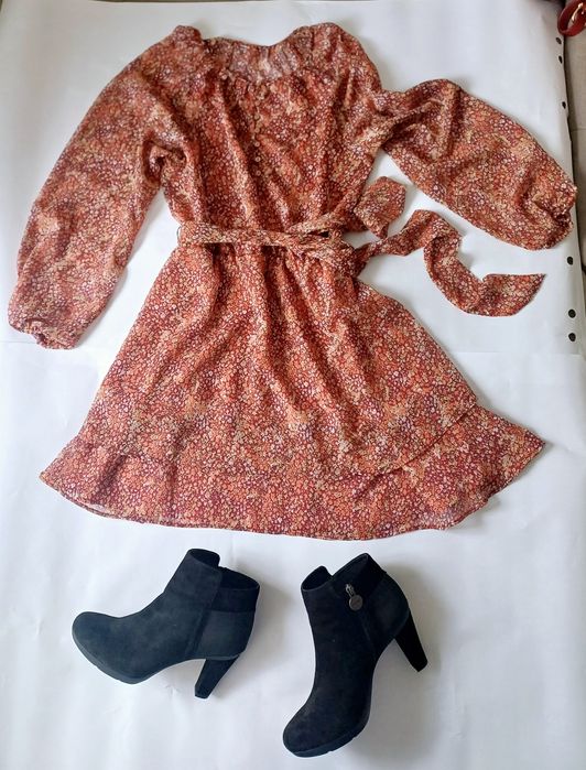 Rochie Mango print floral boho chic m