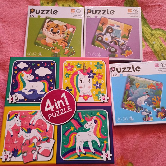 Puzzle cu piese putine copii