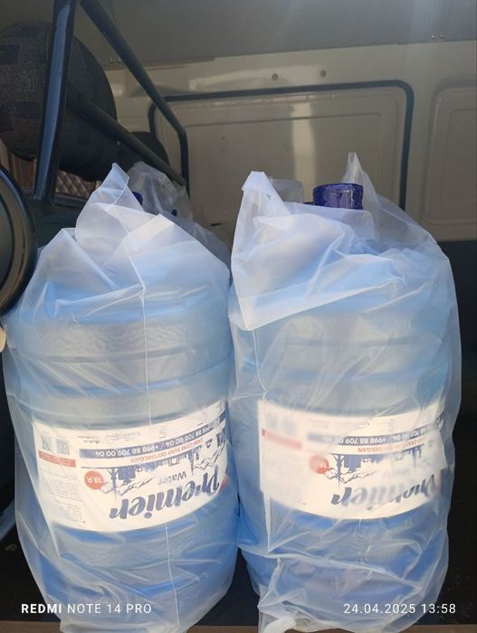 Suv 20L zam-zam qoshilgan ichimlik suvi,