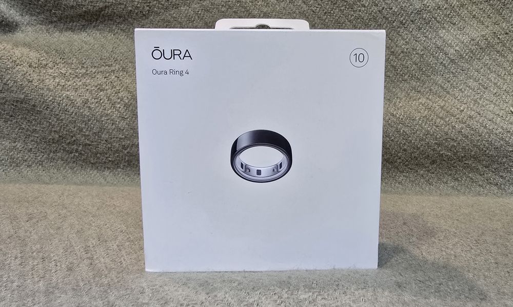 Умное кольцо Oura Ring 4 Black. Размер 10. Цвет чёрный глянец.