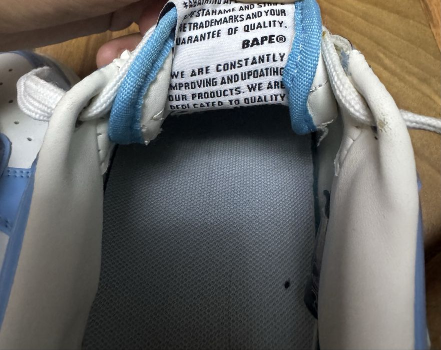 Adidasi bape sta baby blue