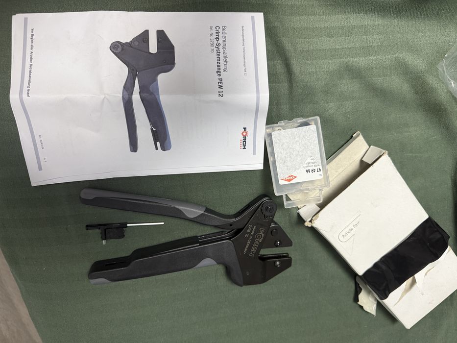 Clește de sertizare de bază PEW 12 FÖRCH 5* + bacuri knipek 97 49 66