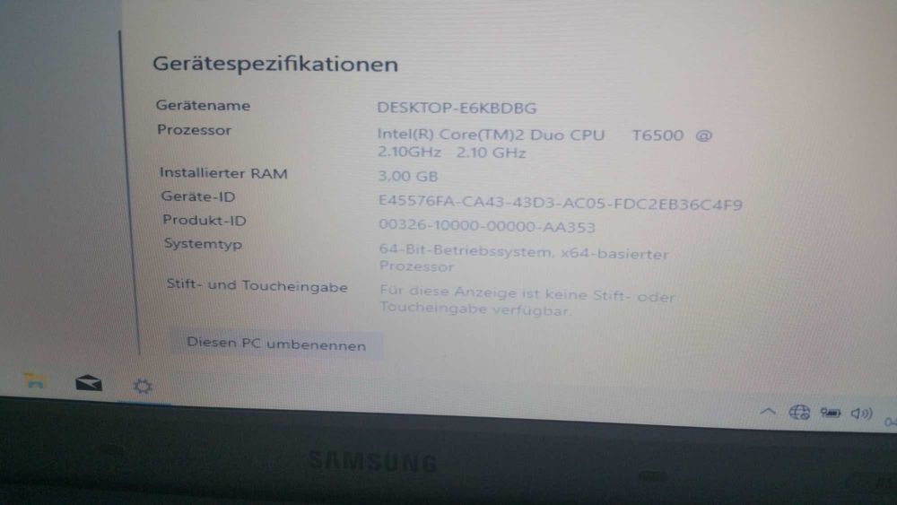 Лаптоп SAMSUNG-15 инча