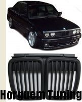Grila sport BMW Seria 3 E30 2 + 4 uși pre-facelift Cabrio negru mat