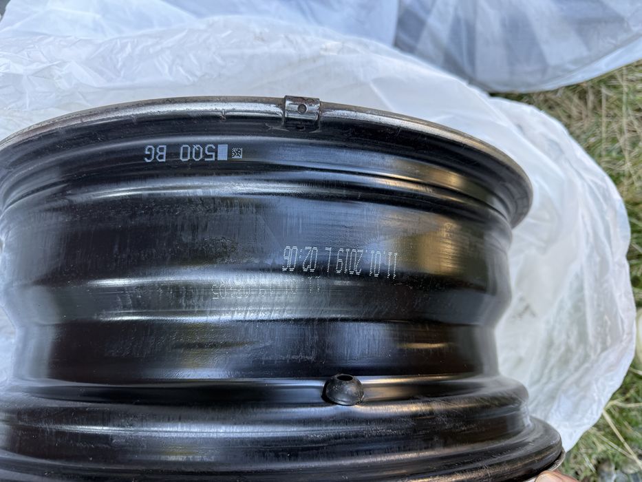 Set 4 jante tablă 15” Škoda + capace originale