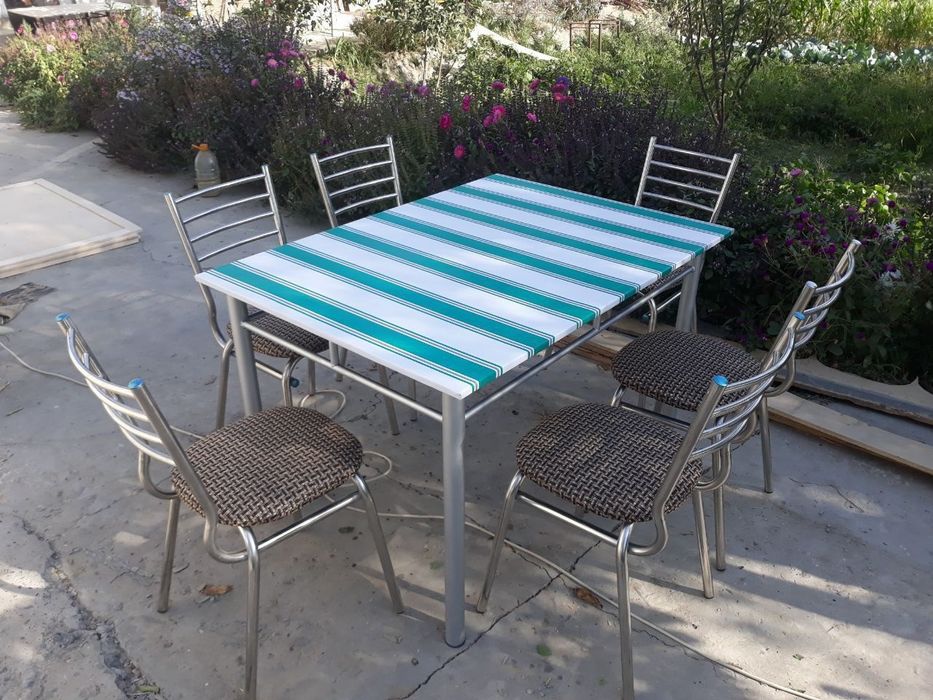 стол и стул  из нержавейки на заказ