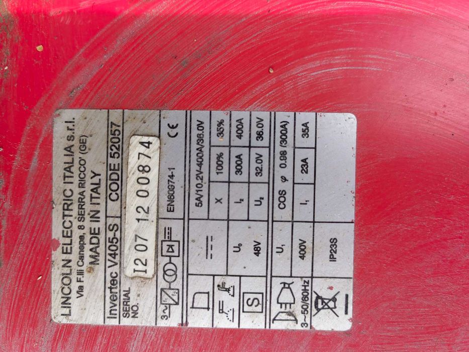Aparat sudura lincoln v405s