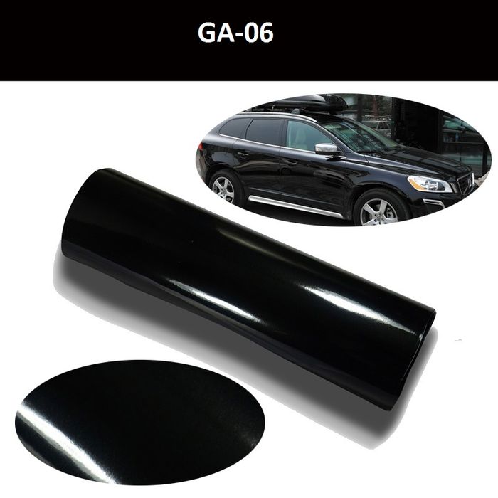 Folie auto PREMIUM negru lucios 1m X 1.52m