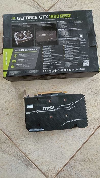 MSI Nvidia GAMING GeForce GTX 1660 SUPER 6 Mb
