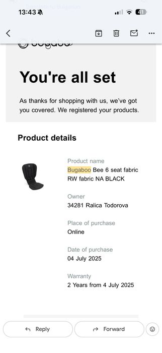 Bugaboo bee 6 детска количка