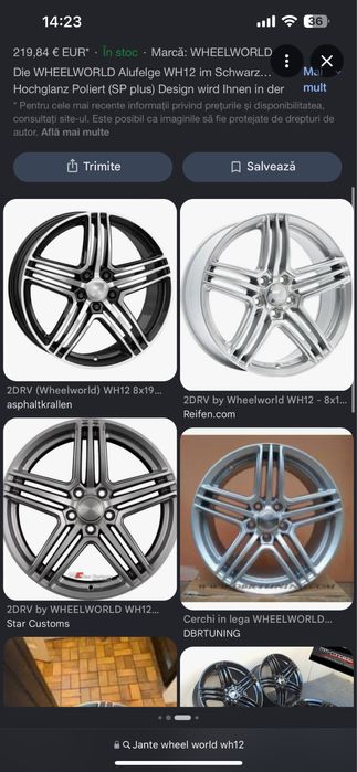 De vanzare jante+cauciucuri R20 245/35 WH12