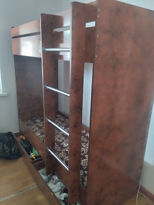 Балаларға арналған екі адамдық төсек